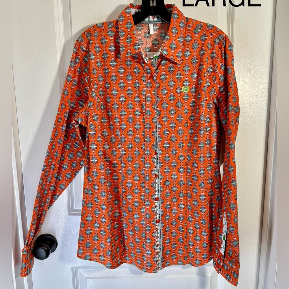 Wrangler Orange and Blue Women’s Shirt